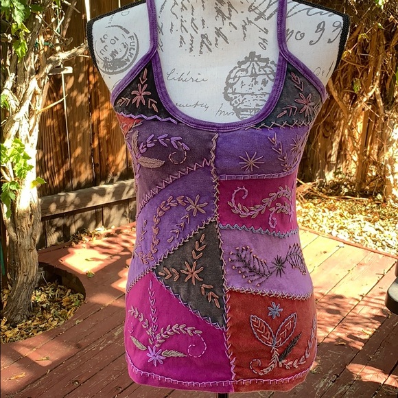 purple patch washed tank handcrafted - Picture 1 of 5